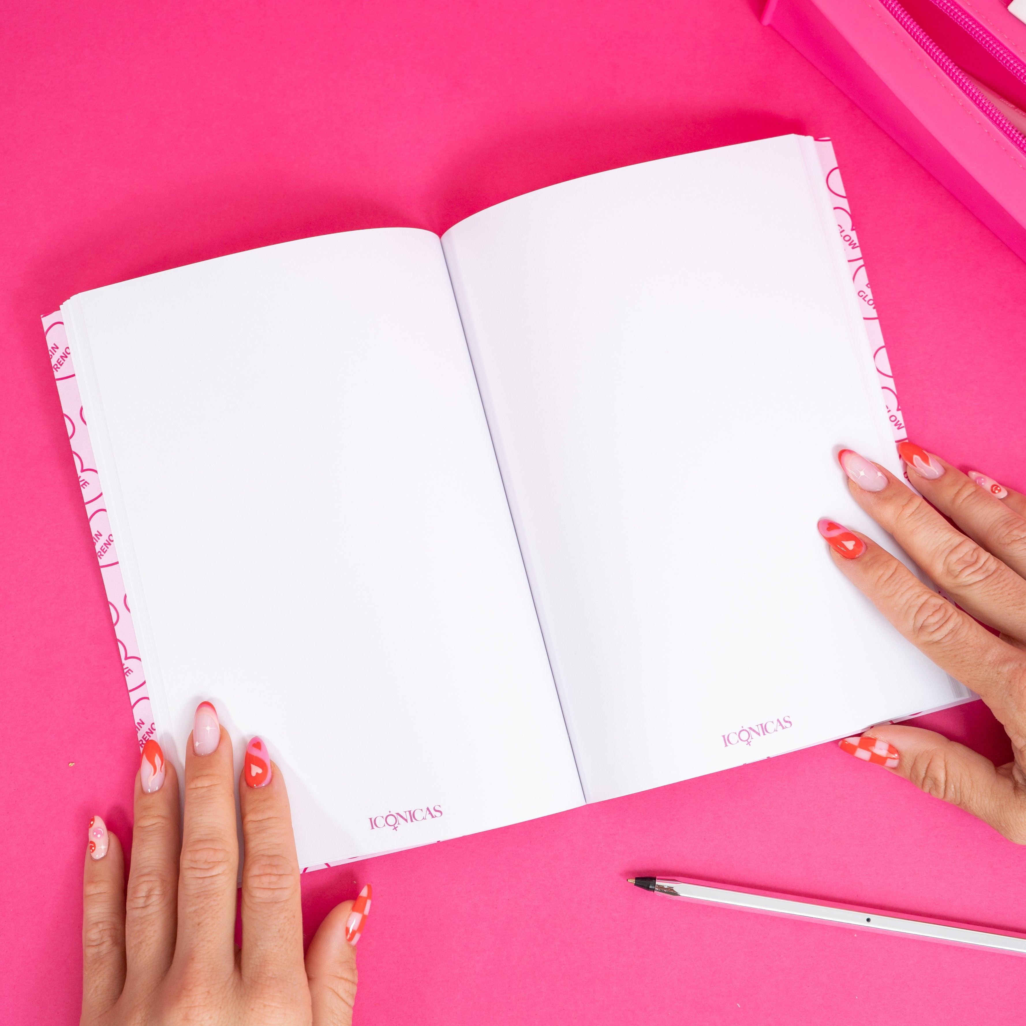 Hojas en blanco del Diario Journal Feel Your Glow Icónicas Glow